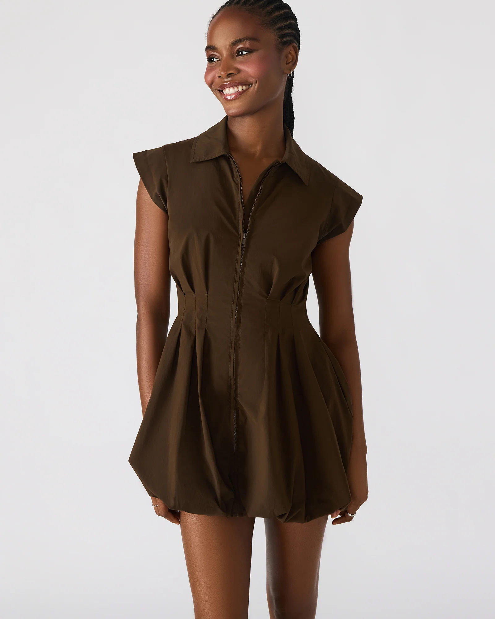 DYANNE DRESS BROWN