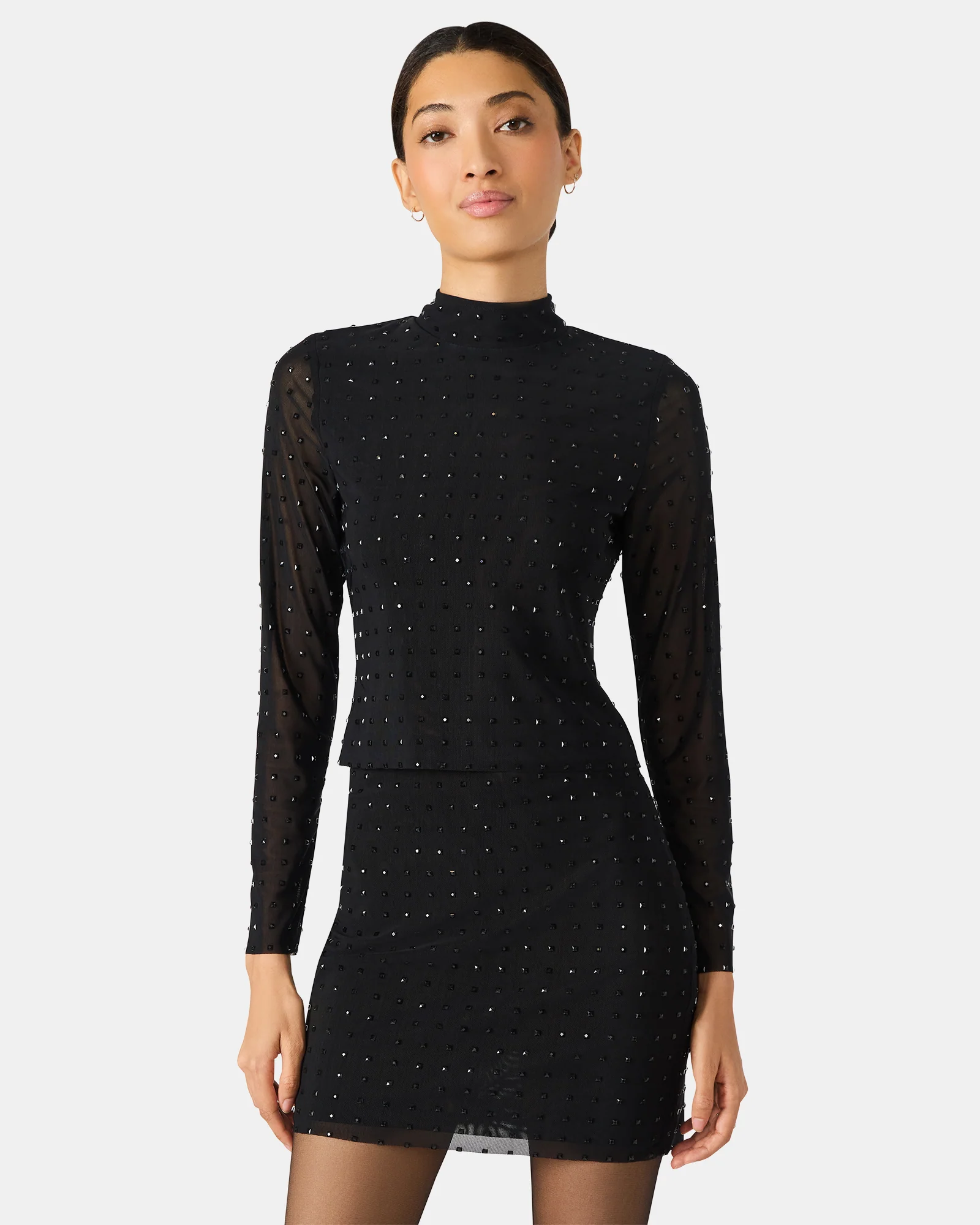MELVINA TOP BLACK