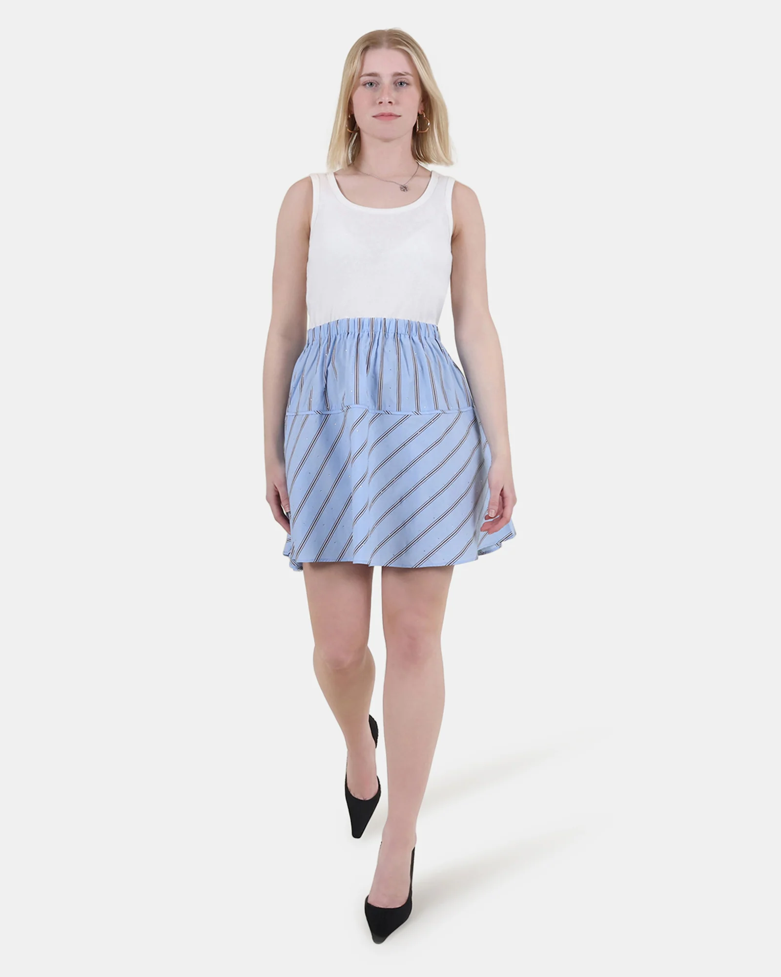 JENNIFER DRESS BLUE MULTI