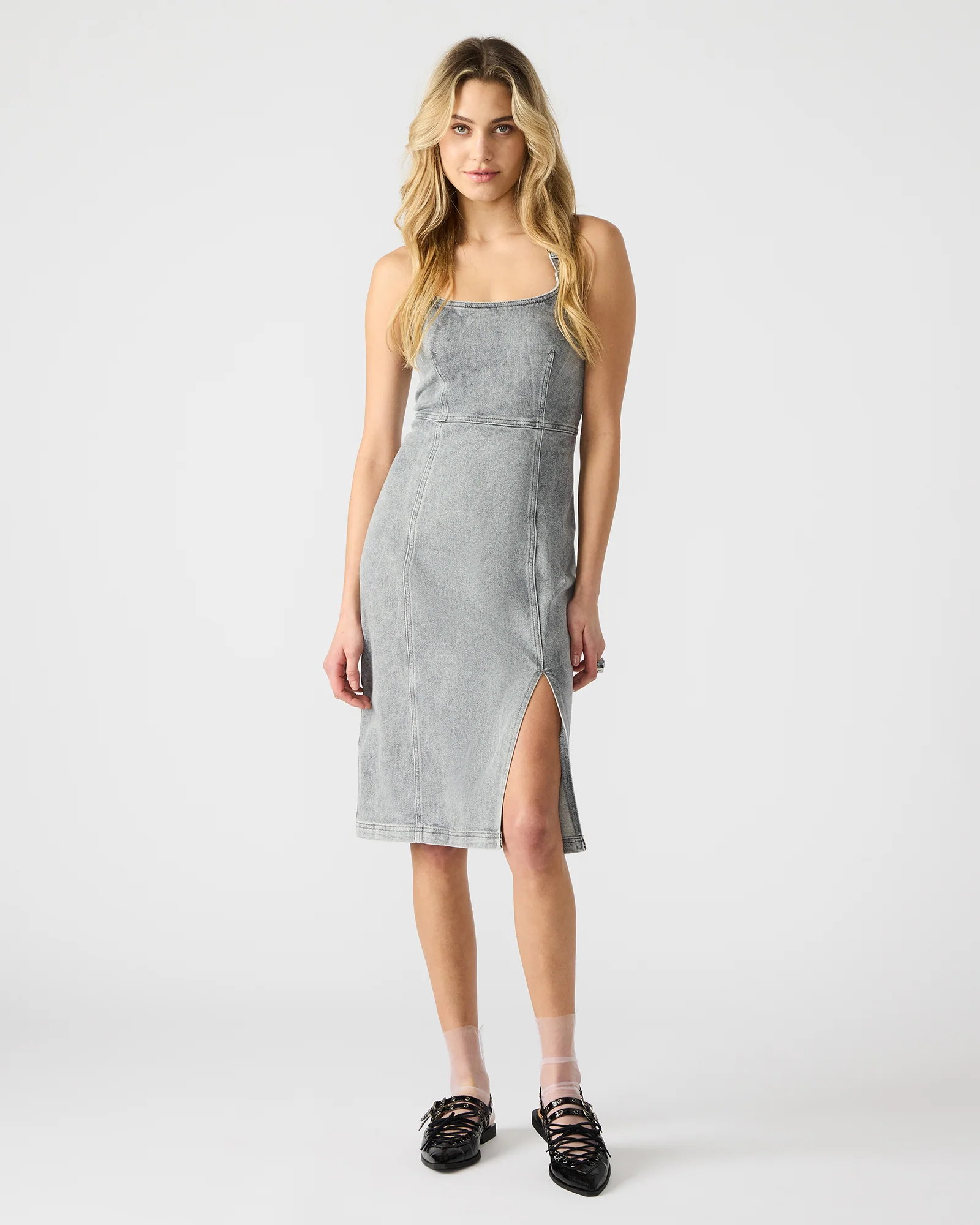 GIA DRESS LIGHT GREY
