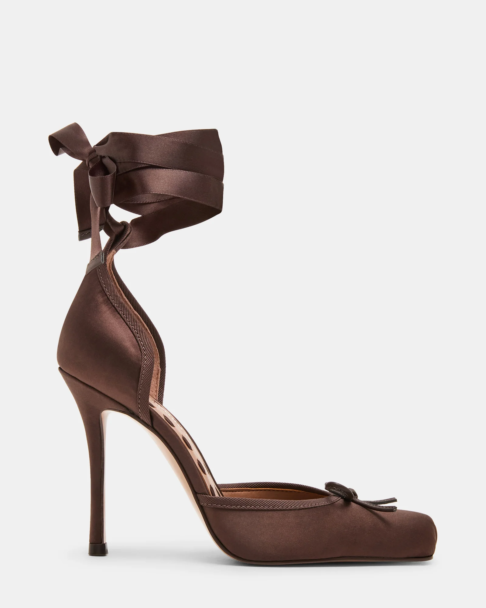 LARINA BROWN SATIN
