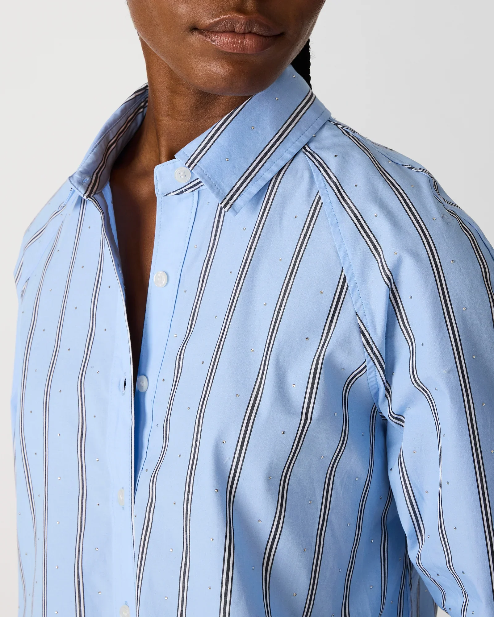 TESS BLUE RHINESTONES TOP - Image 5