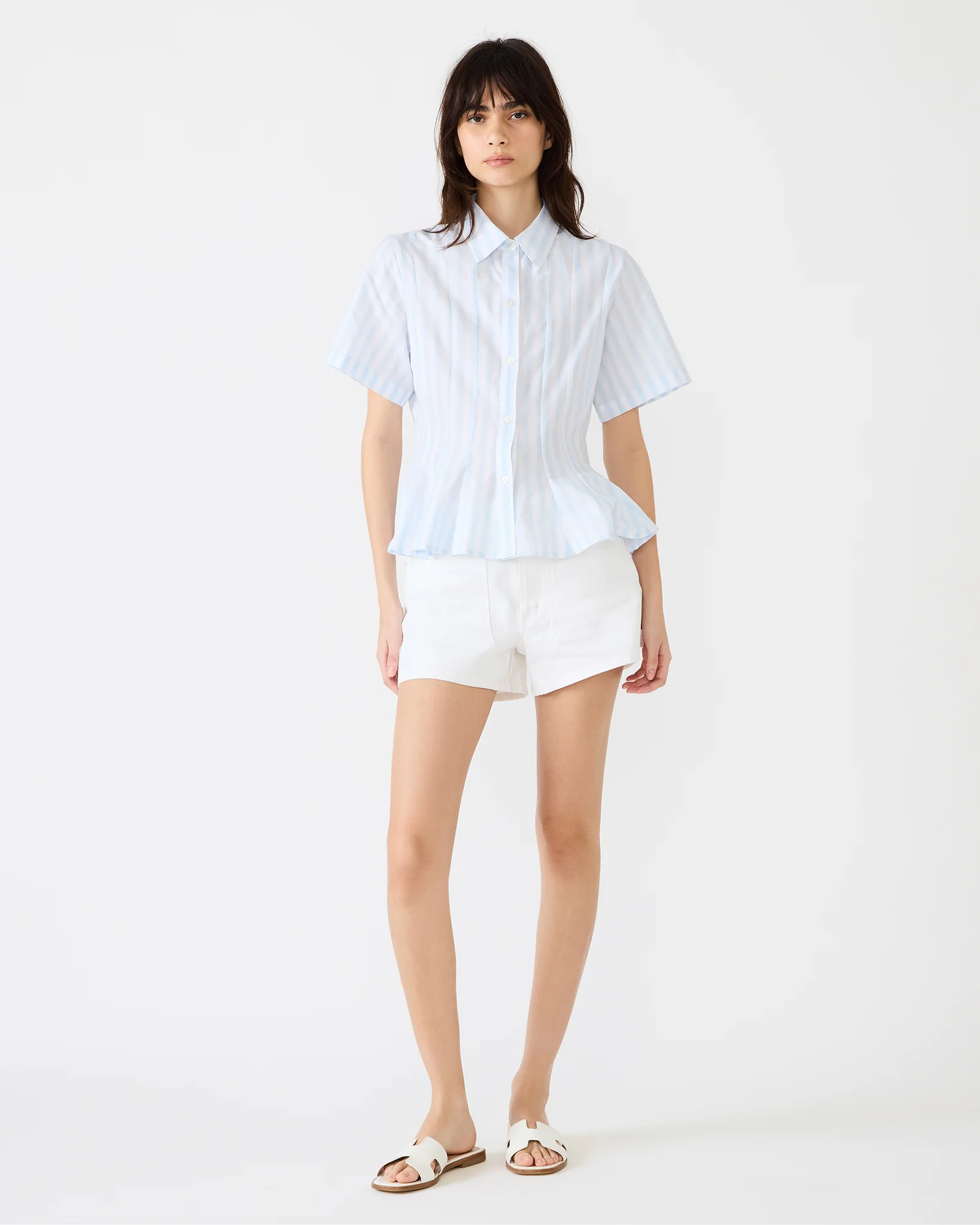 PORTER TOP STRIPED WHITE MULTI