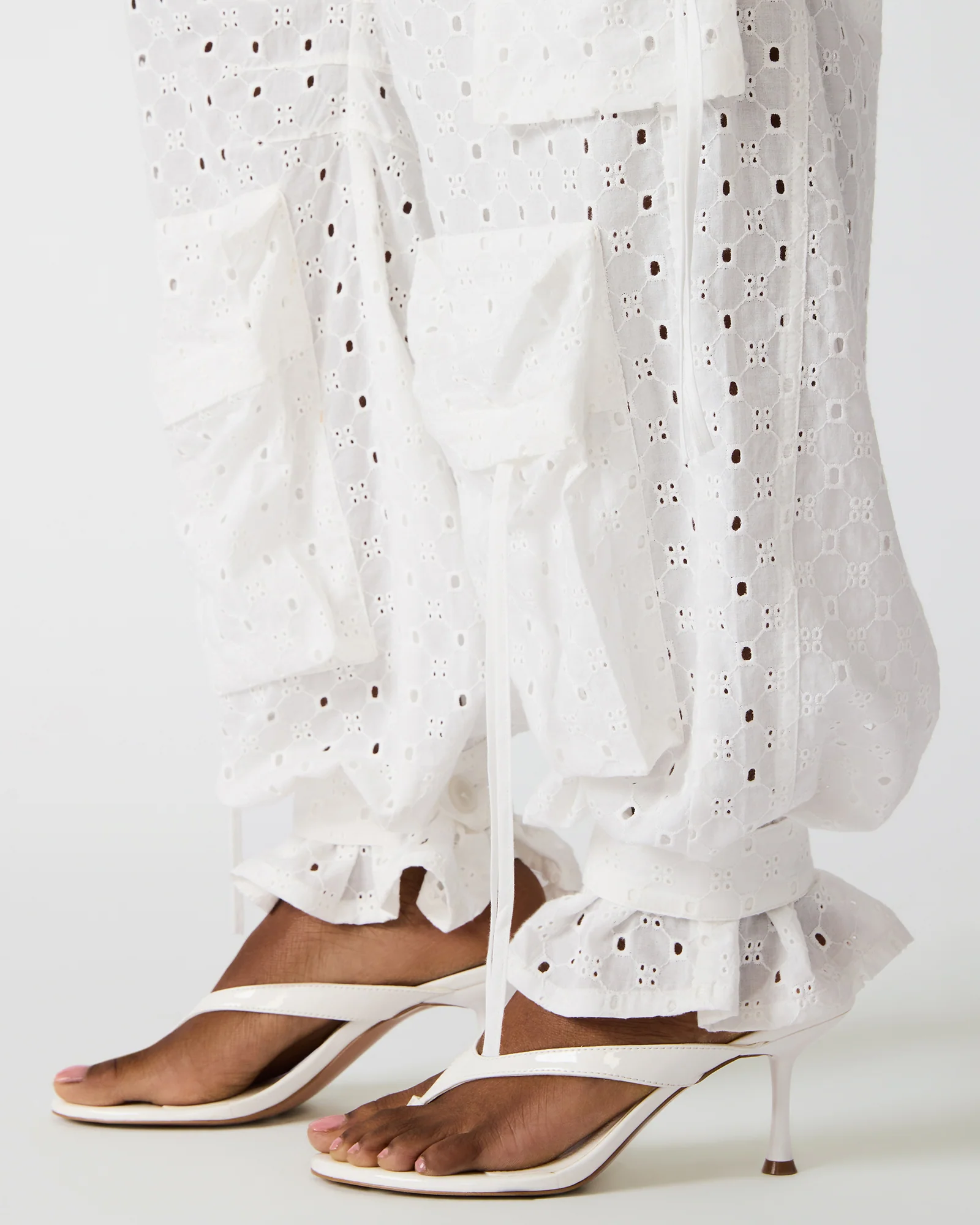 DUO PANT EYELET WHITE - Image 4