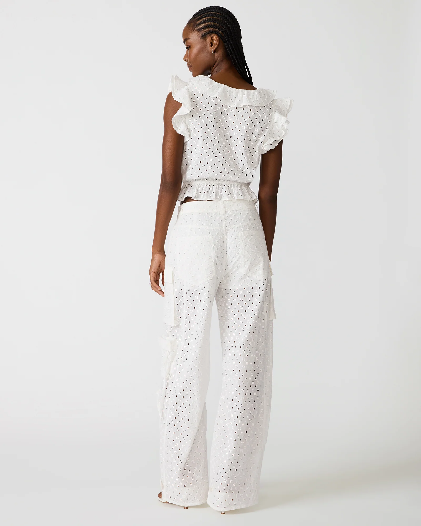 DUO PANT EYELET WHITE - Image 5