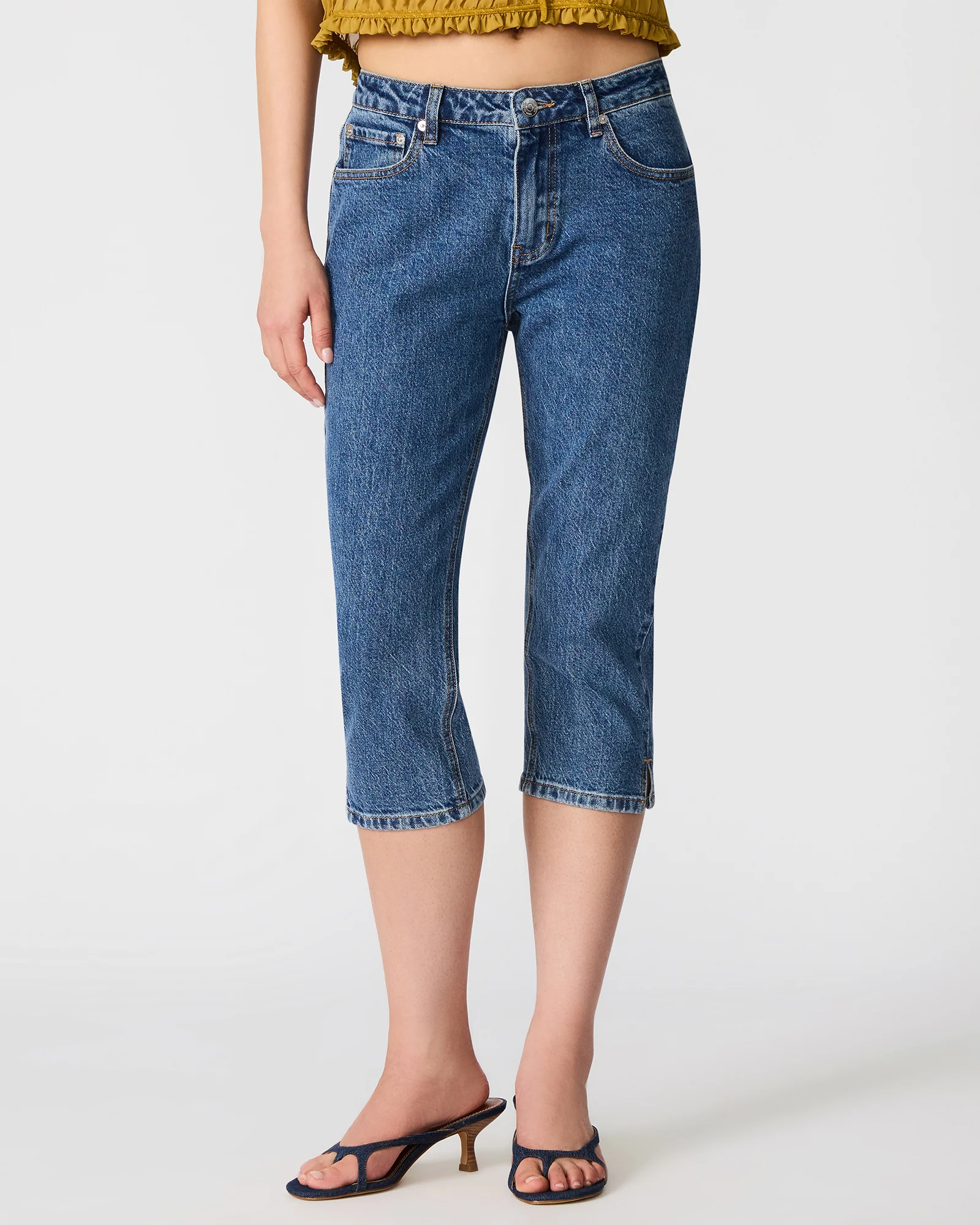 DEVAN CAPRI PANT INDIGO DENIM