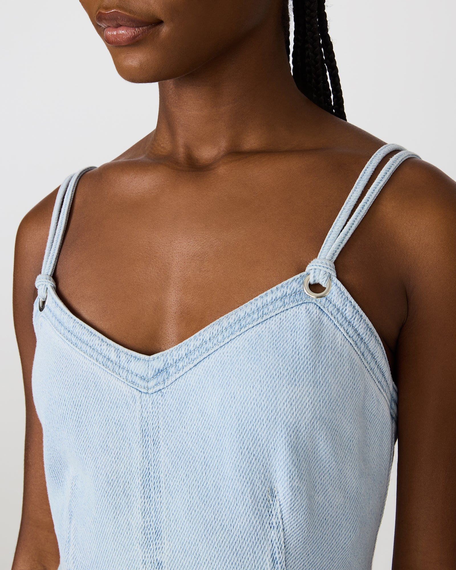 IGGA DRESS LIGHT DENIM - Image 2