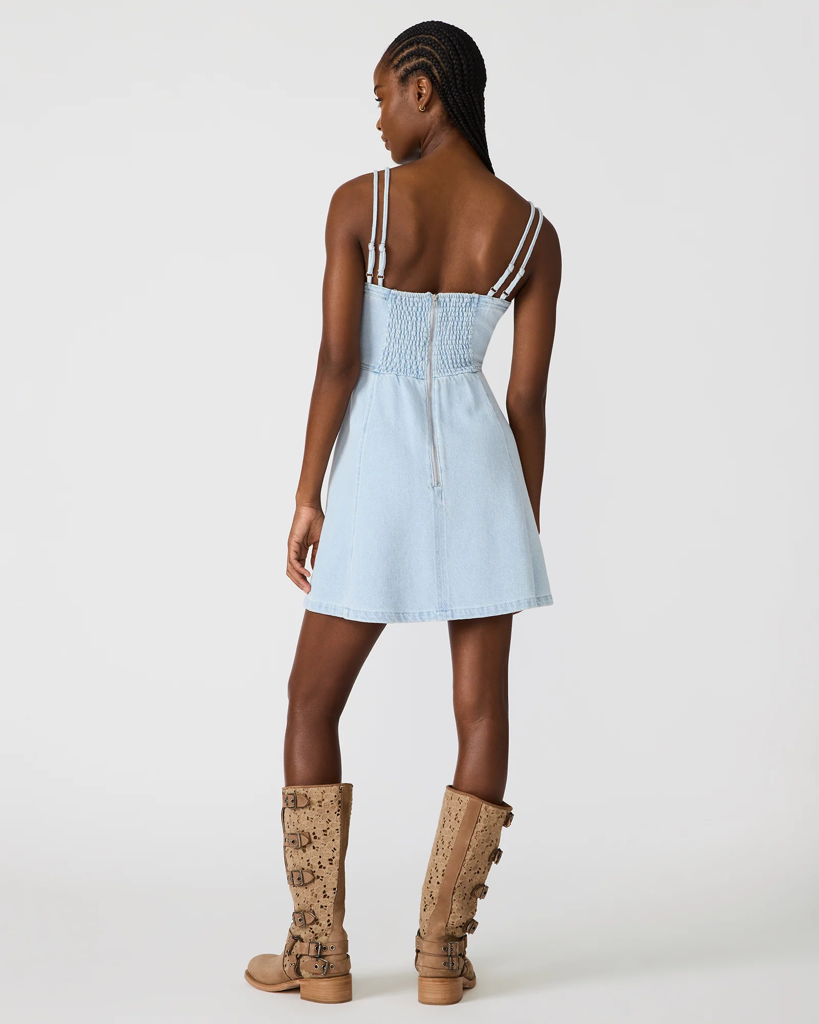 IGGA DRESS LIGHT DENIM - Image 5