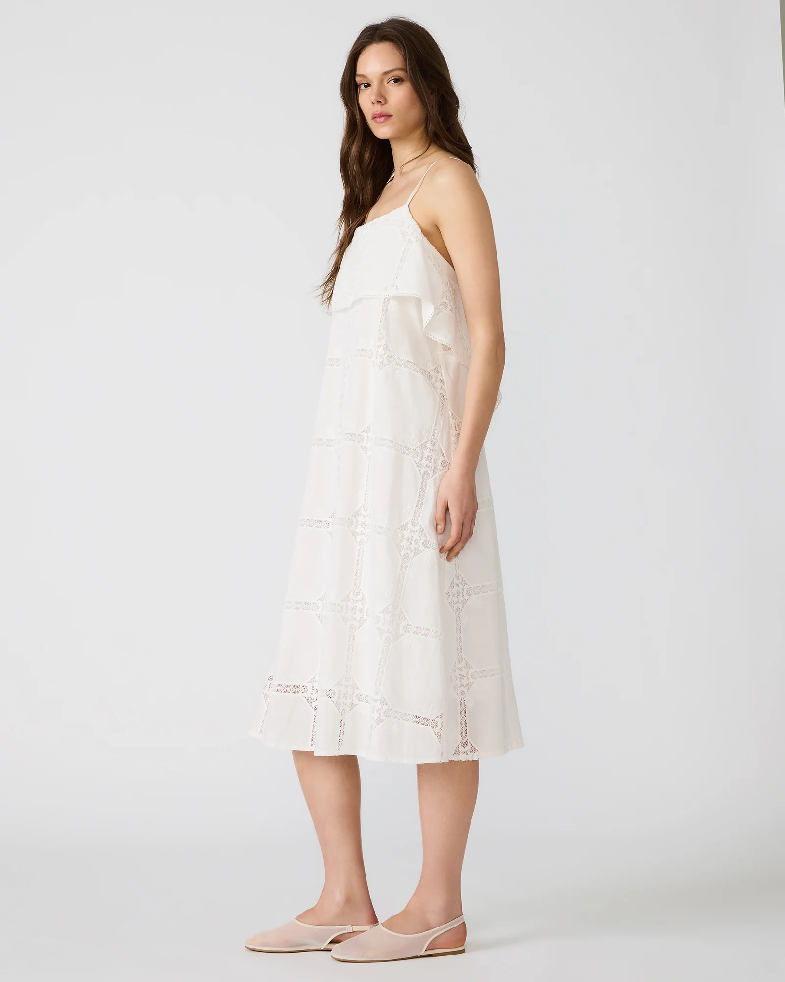 FLAVIA DRESS WHITE - Image 3