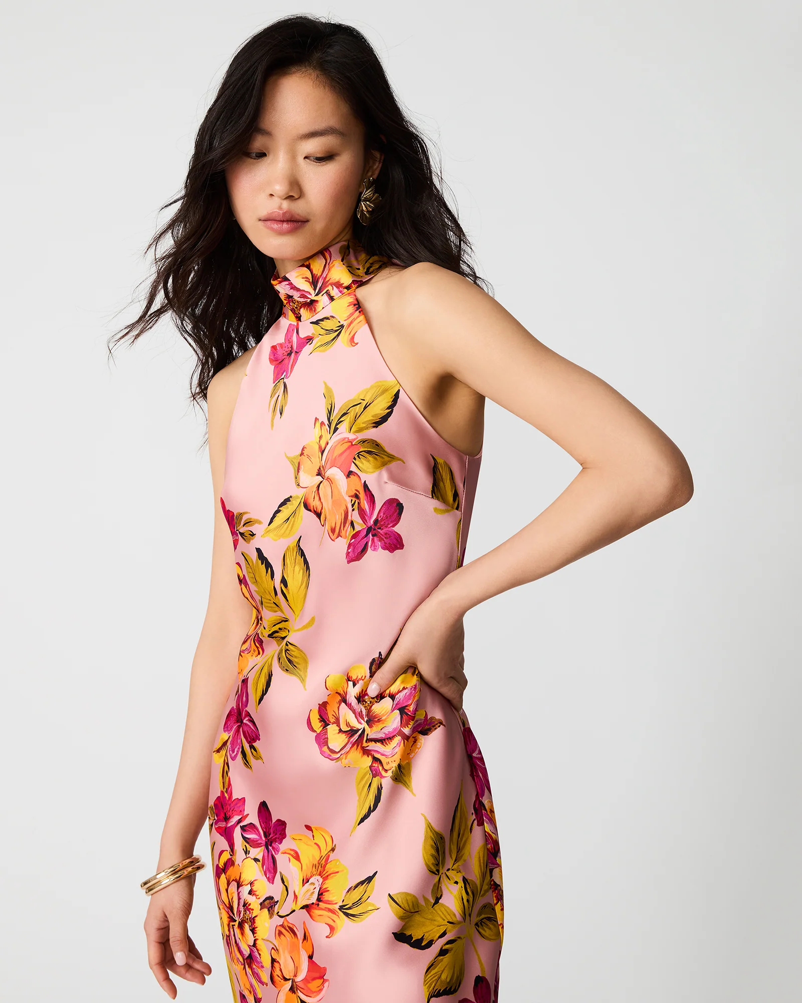LARA DRESS PINK MULTI - Image 3