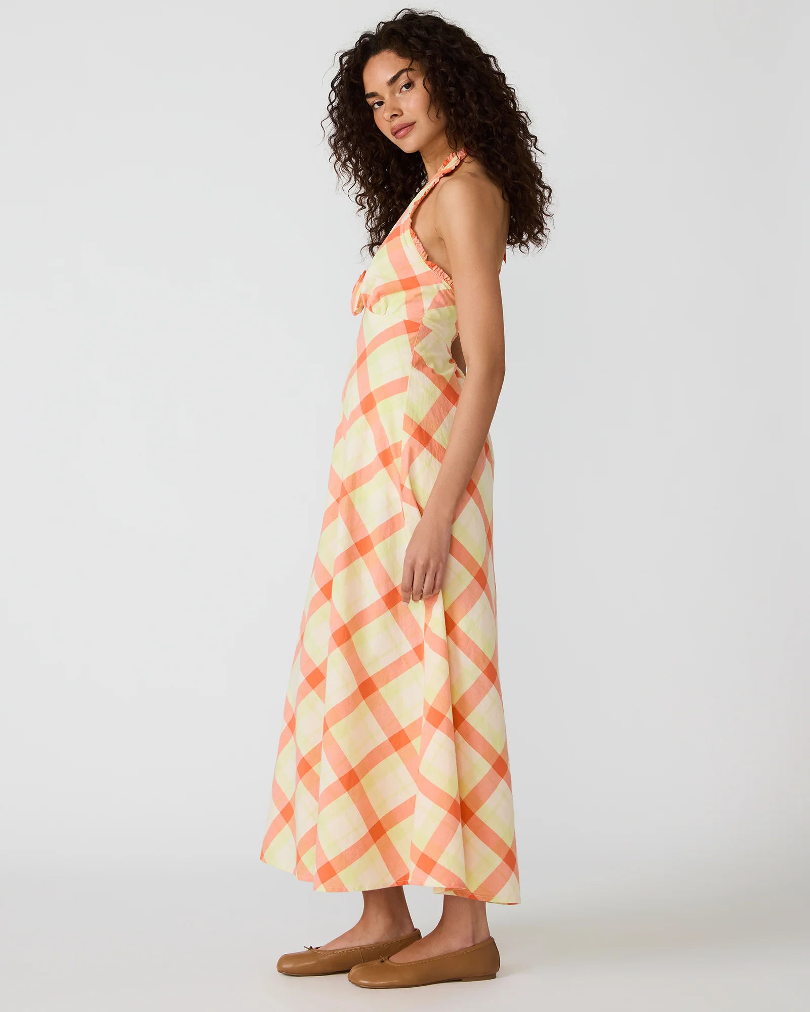 TANIA DRESS ORANGE MULTI - Image 3