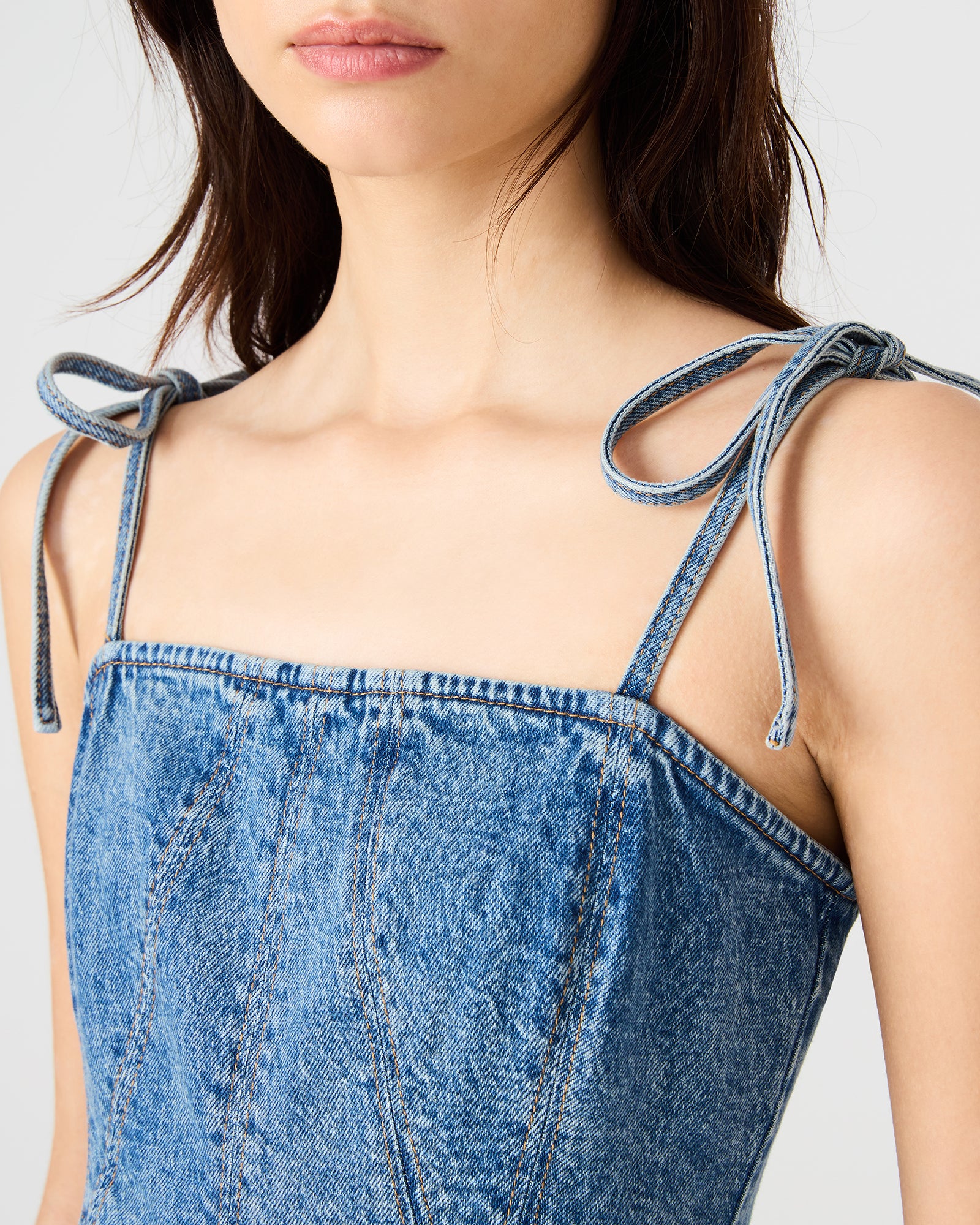 MEAGHAN DRESS DENIM - Image 4