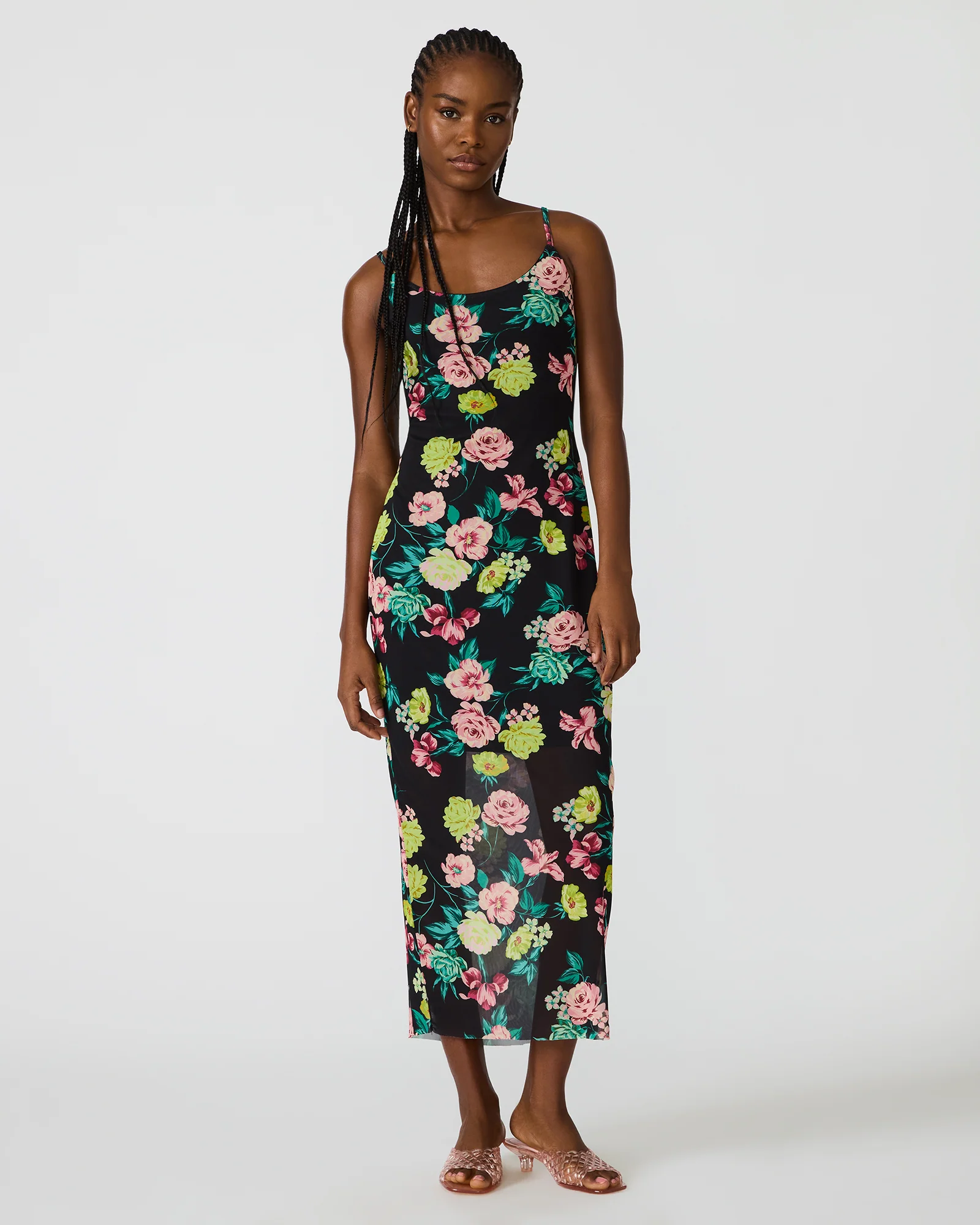 GISELLY DRESS BLACK MULTI