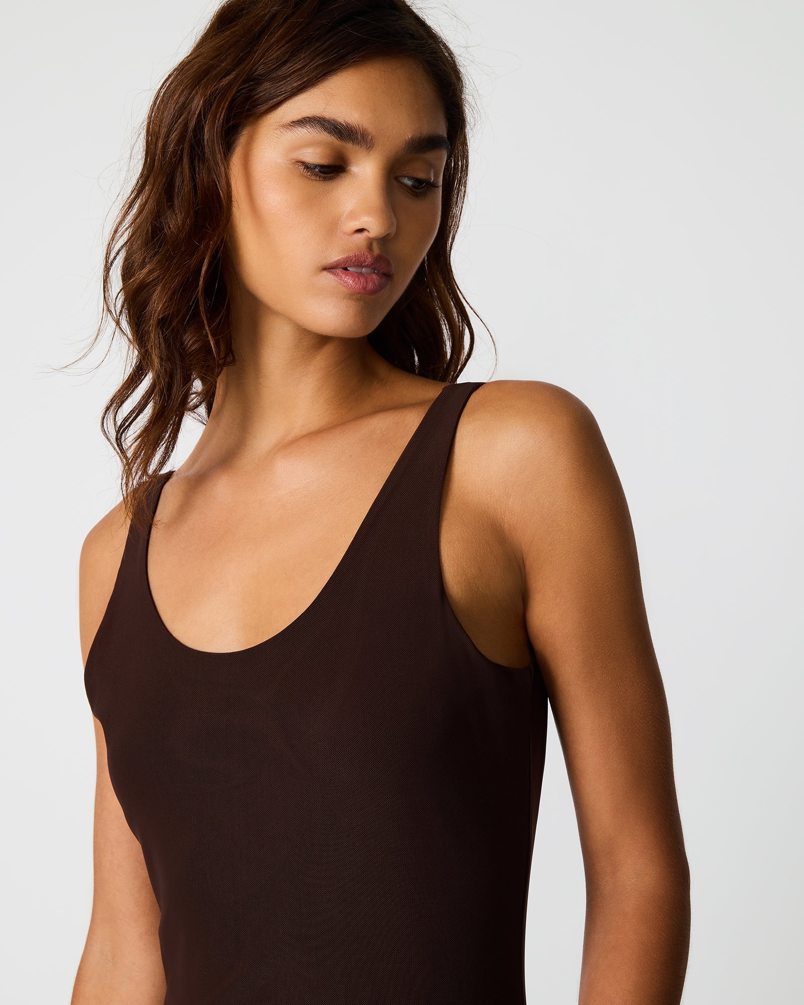 SHARLENE DRESS BROWN - Image 2