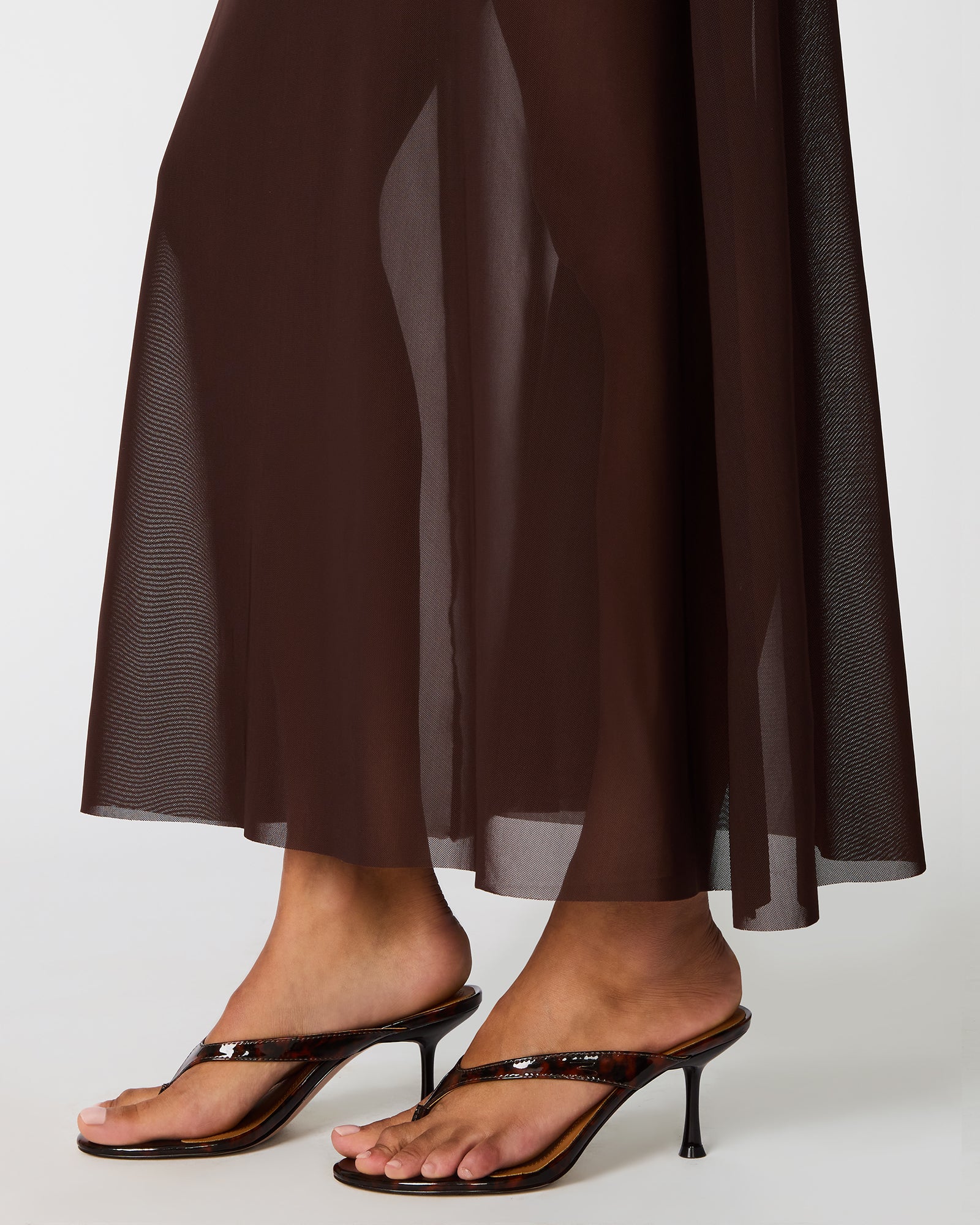 SHARLENE DRESS BROWN - Image 3