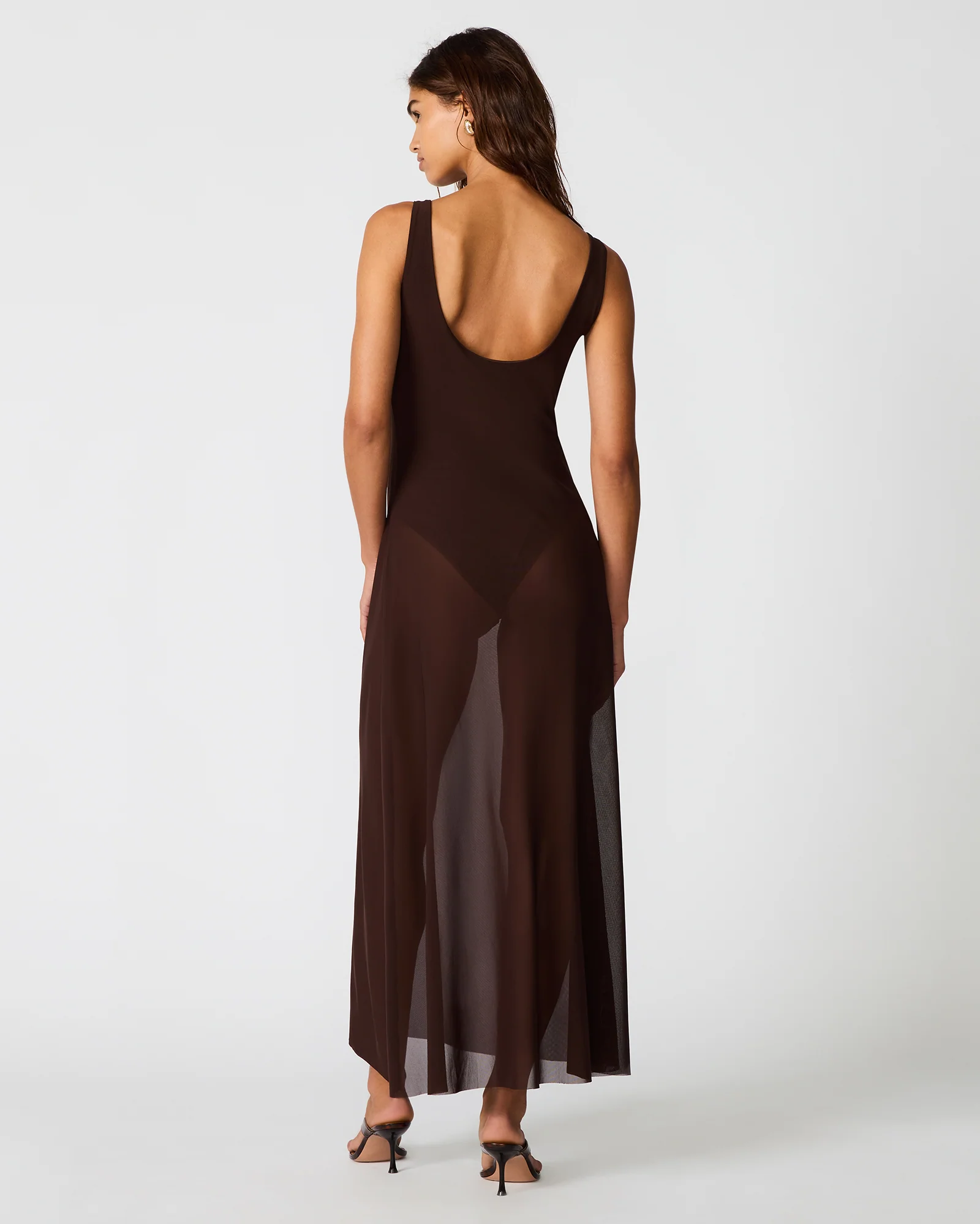 SHARLENE DRESS BROWN - Image 5