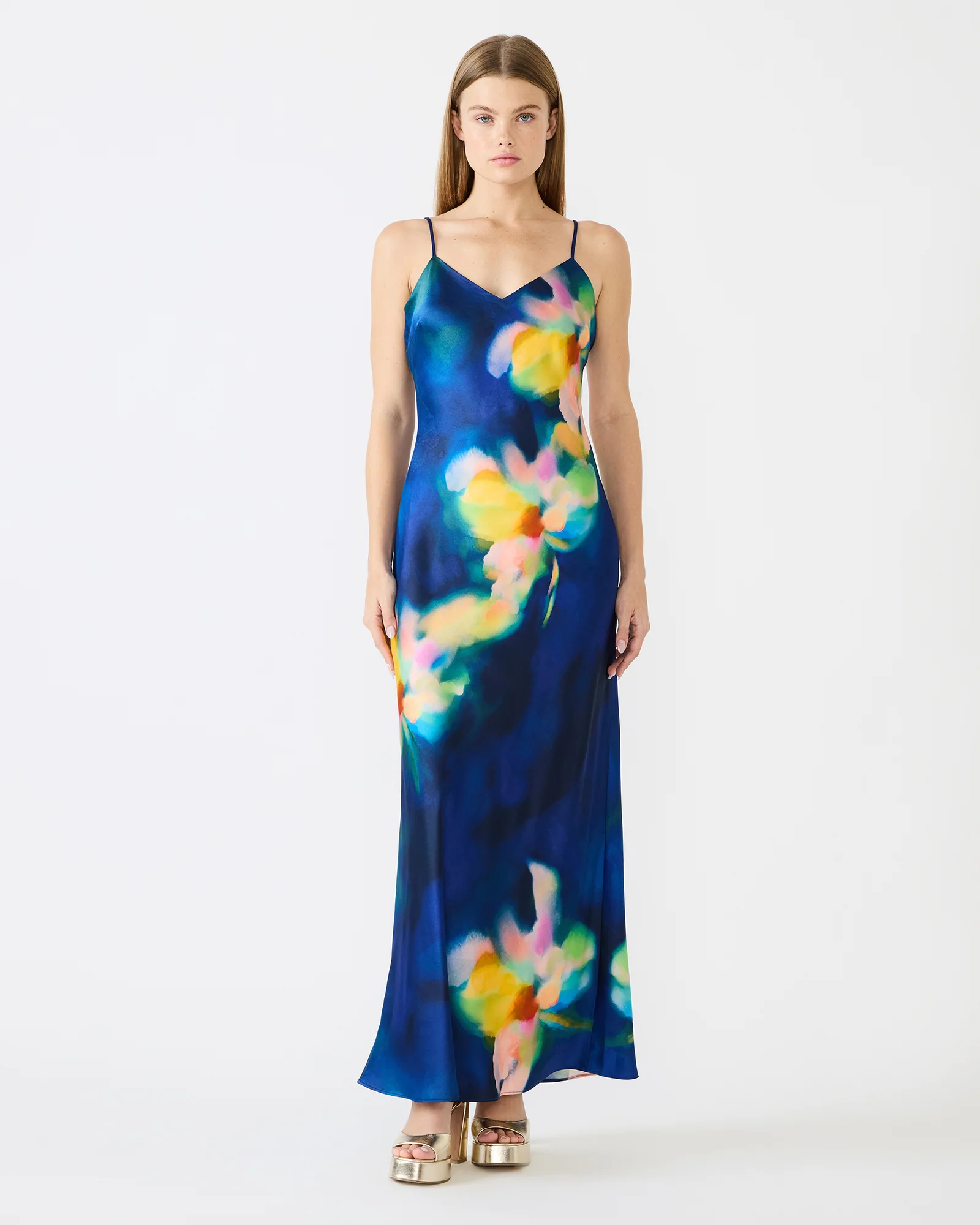 ATARA DRESS BLUE MULTI