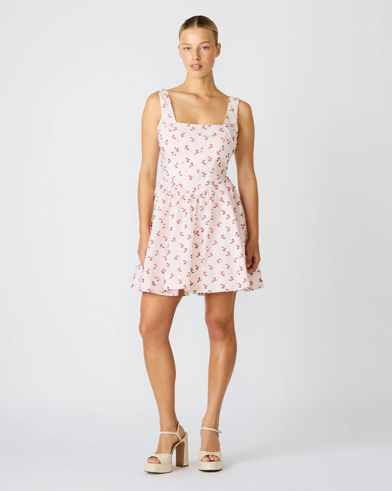 LEIA DRESS PINK MULTI